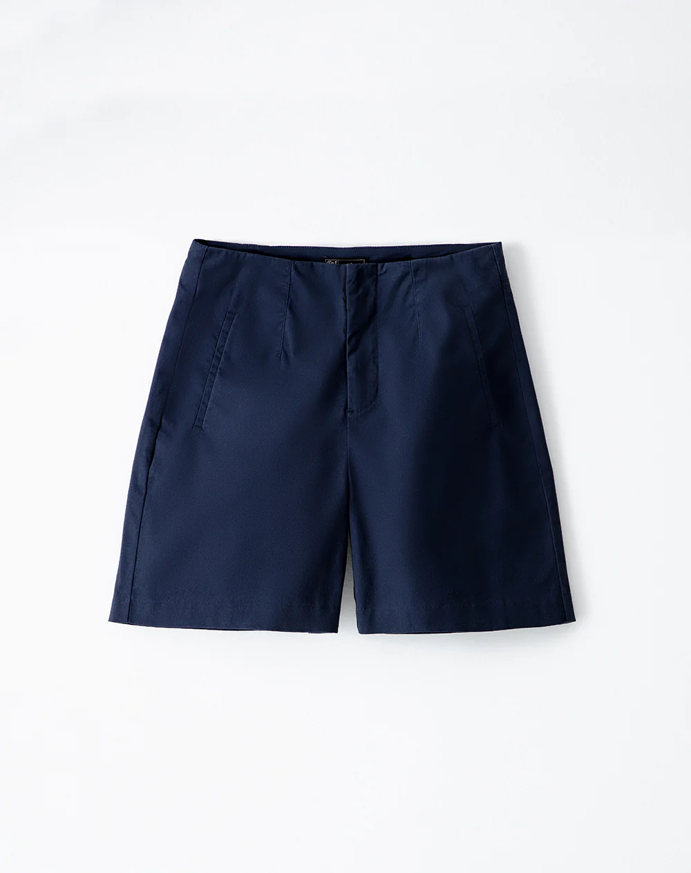 Short tiro alto alto algodón azul mujer - Image 6