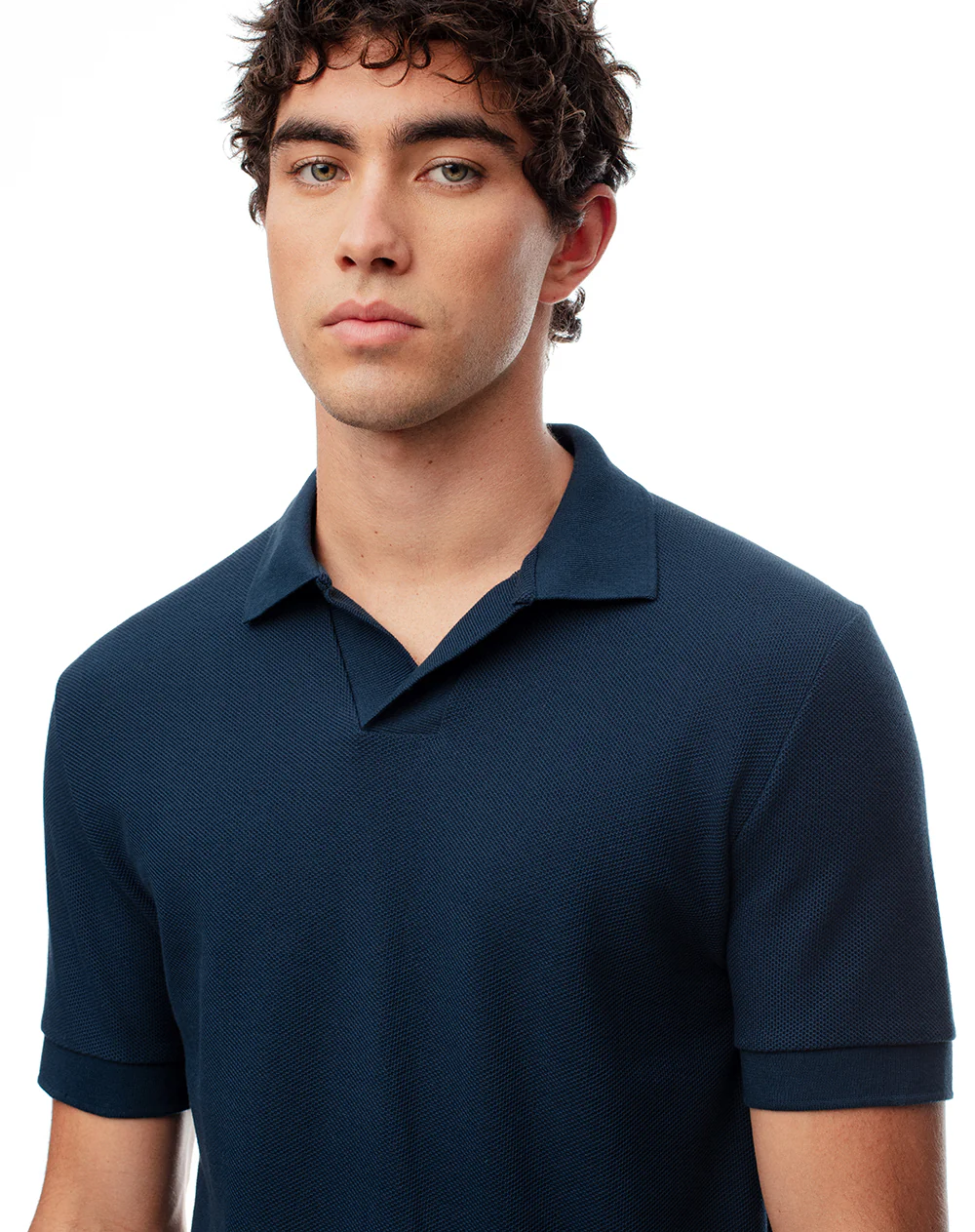 Polo regular algodón azul hombre - Image 4