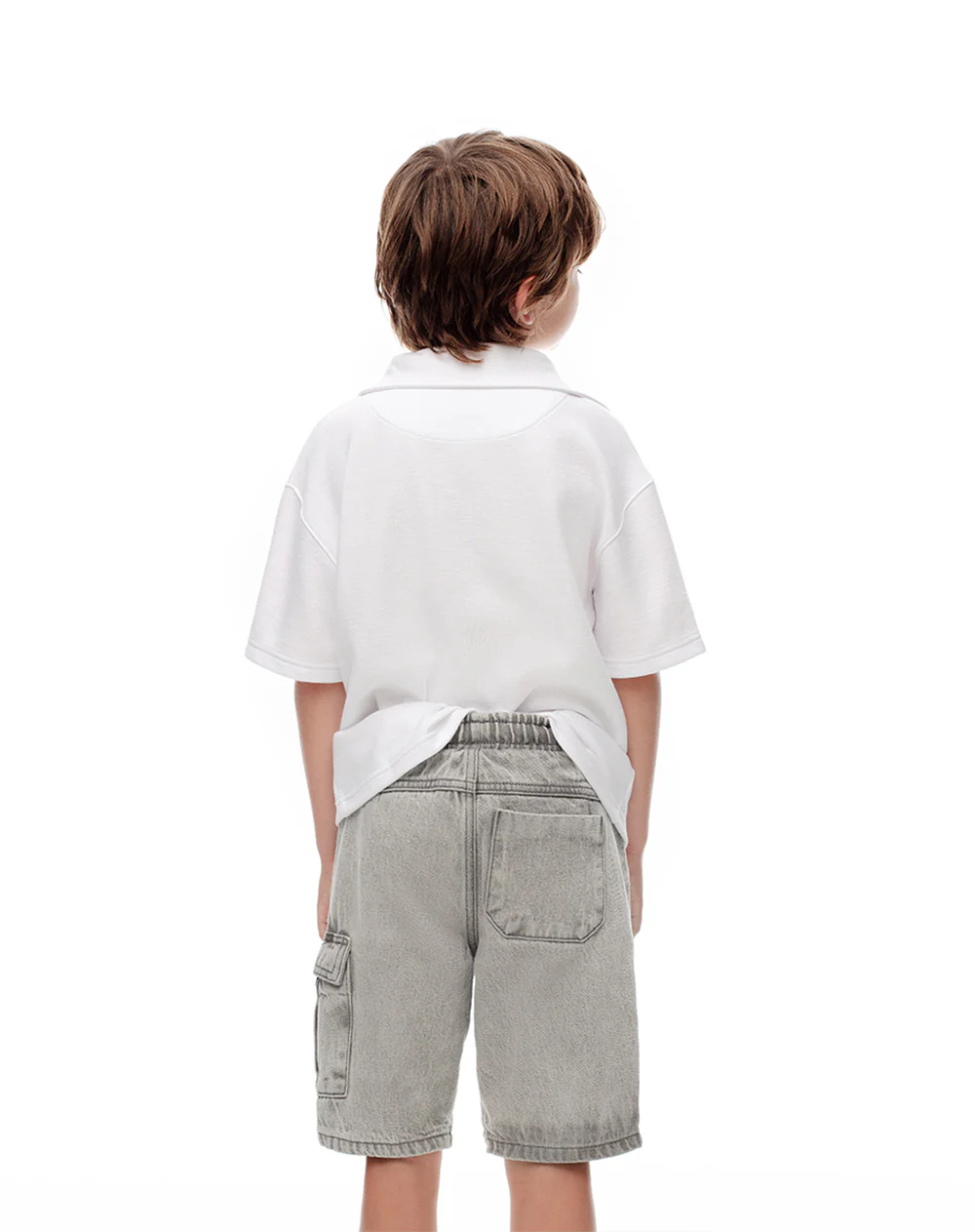 Bermuda denim regular gris niño - Image 2