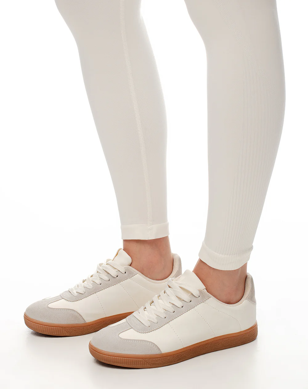 Legging deportivo seamless blanco mujer - Image 7