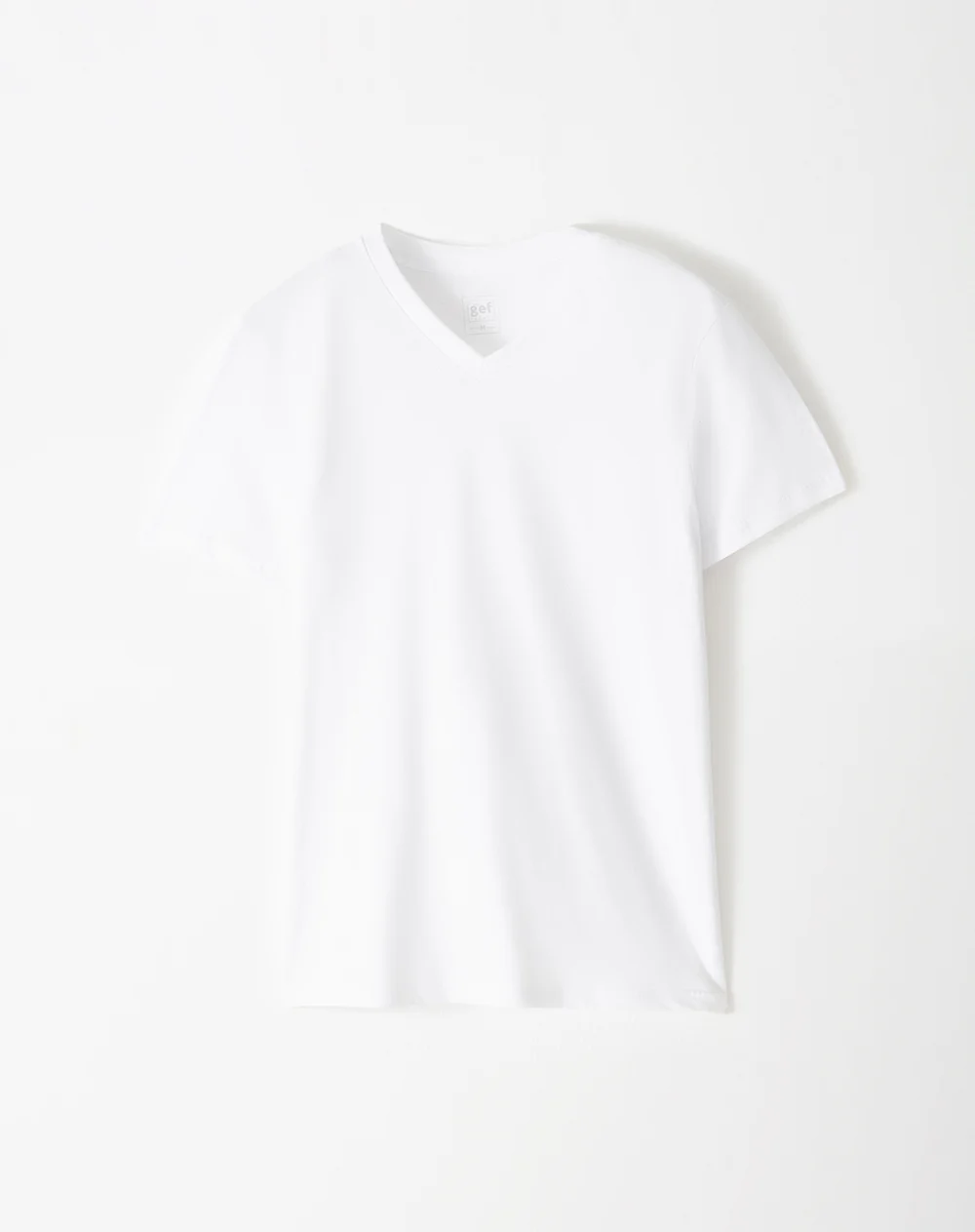 Camiseta slim algodón jersey x2unds blanca hombre - Image 6