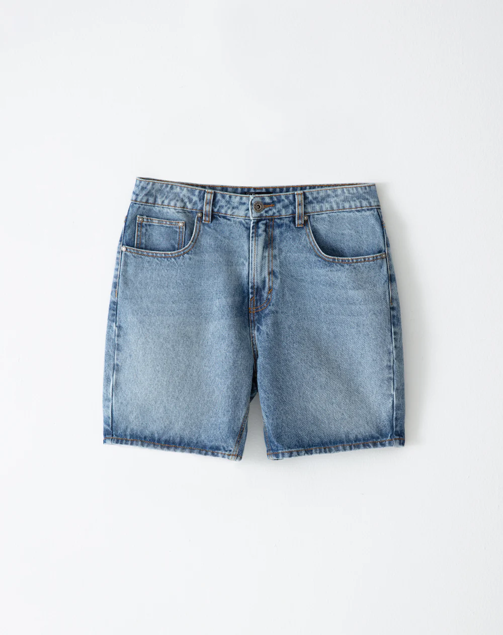 Bermuda denim regular índigo medio hombre