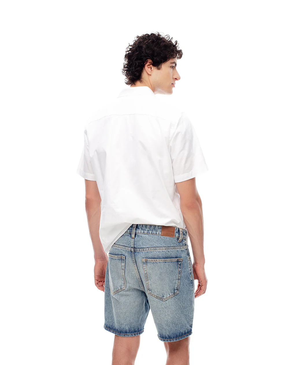 Bermuda denim regular índigo medio hombre - Image 3