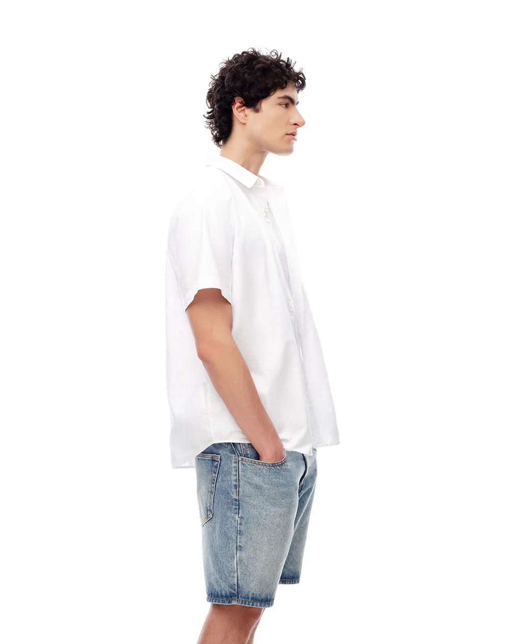 Bermuda denim regular índigo medio hombre - Image 5