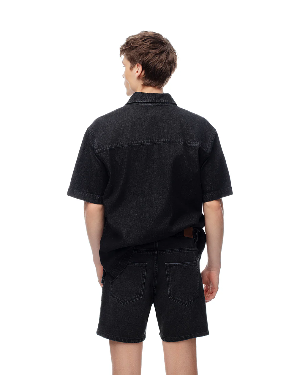 Bermuda denim regular negra hombre - Image 3