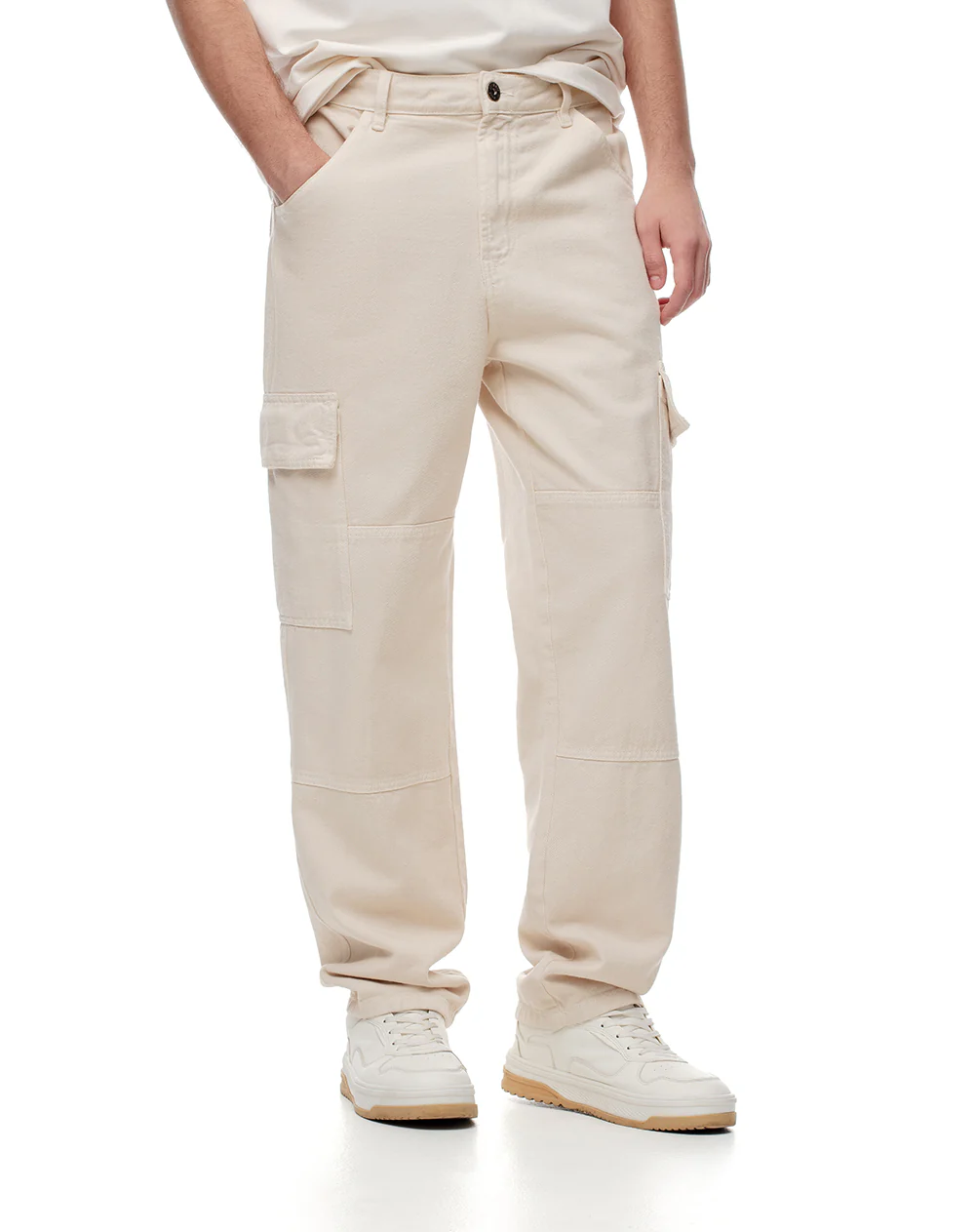 Jean cargo recto vainilla hombre - Image 5