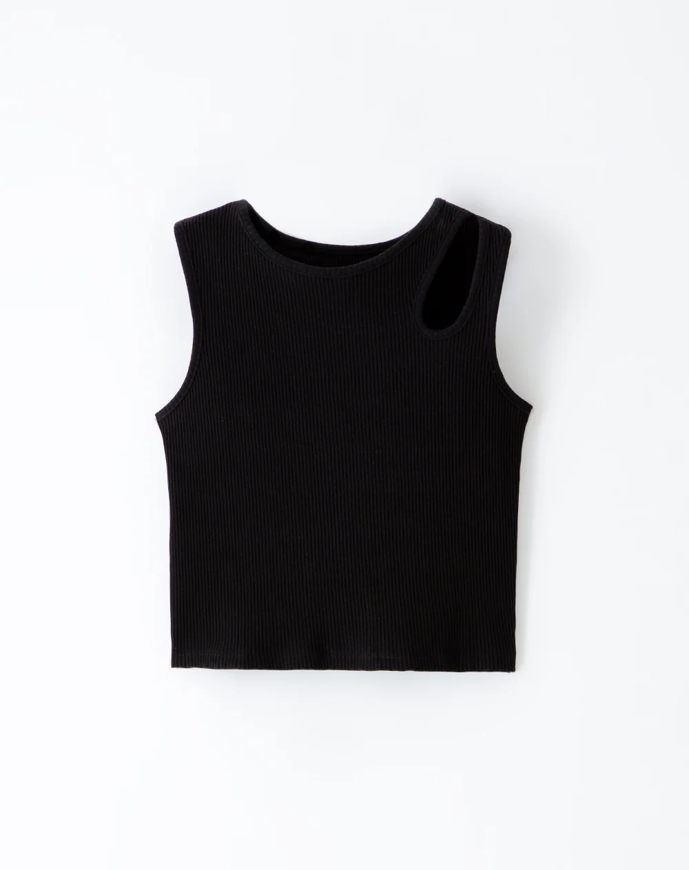 Camiseta esqueleto slim rib algodón negra niña - Image 5