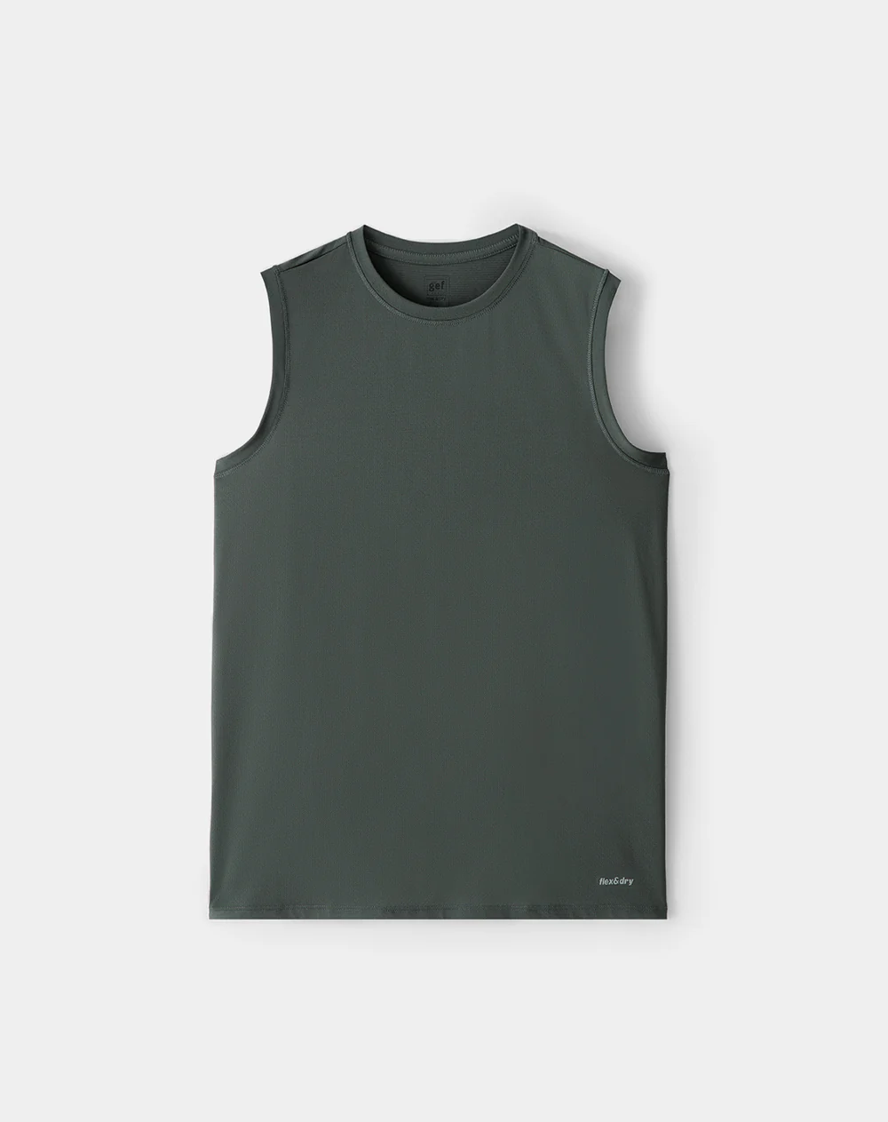 Camisilla deportiva antibacterial verde hombre - Image 6
