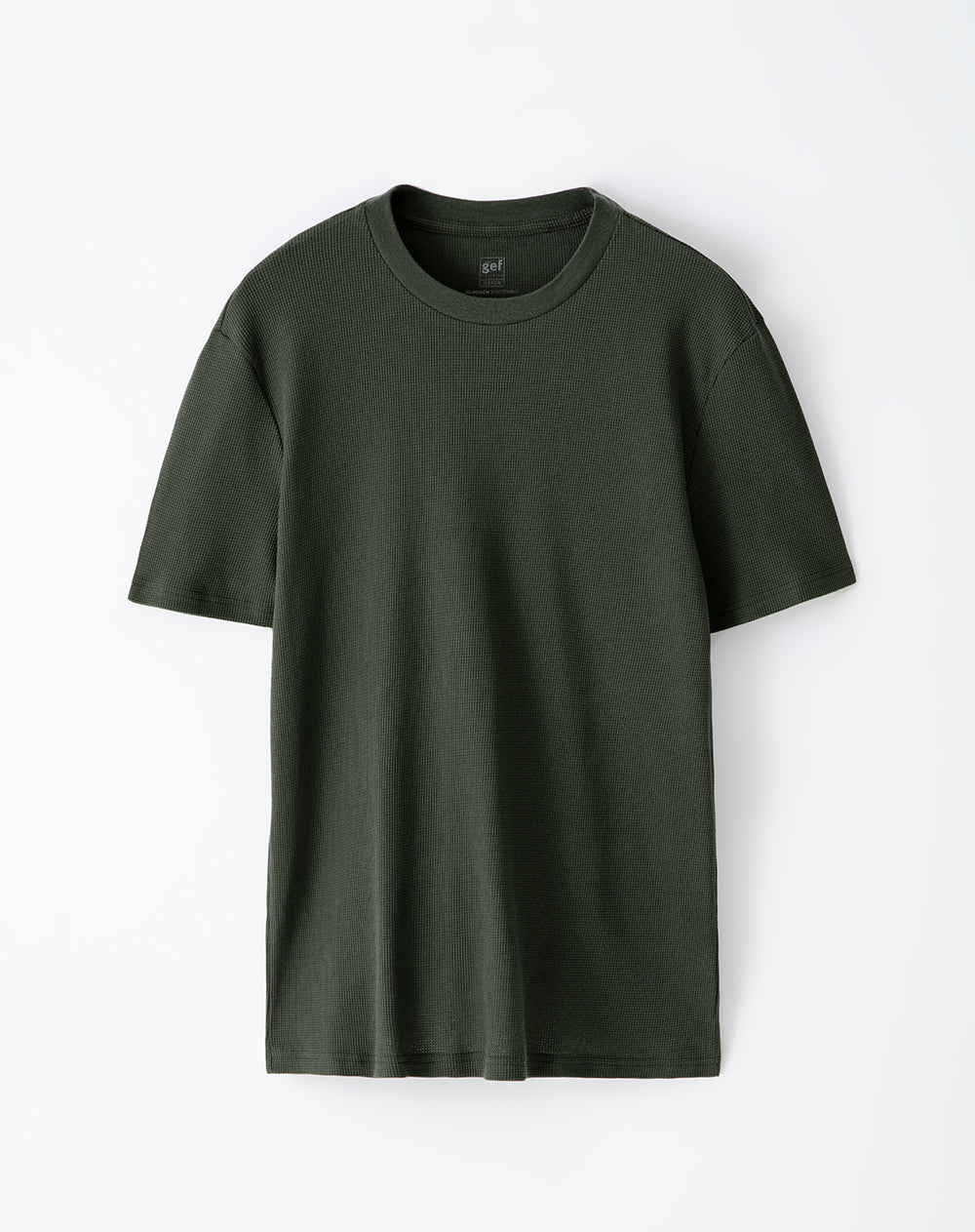 Camiseta oversize algodón verde hombre - Image 6