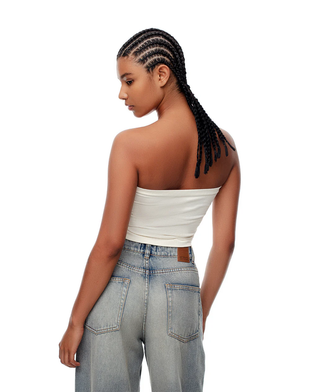 Crop top slim seamless vainilla mujer - Image 2