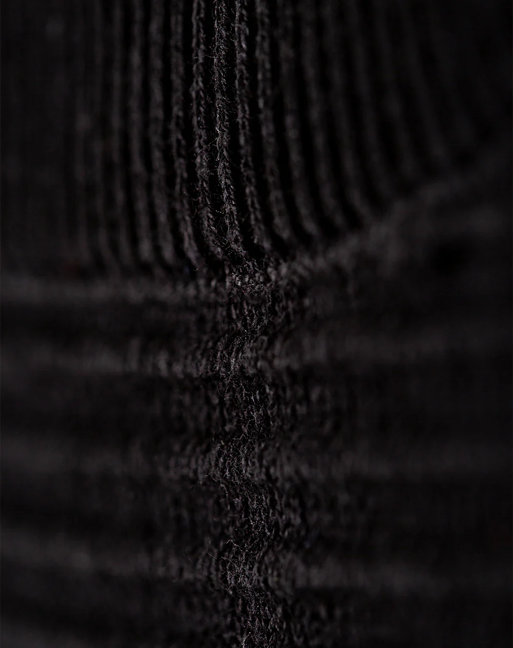 Buzo regular tejido de punto algodón negro hombre - Image 6