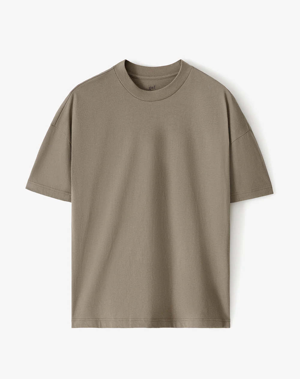 Camiseta regular algodón café hombre - Image 5