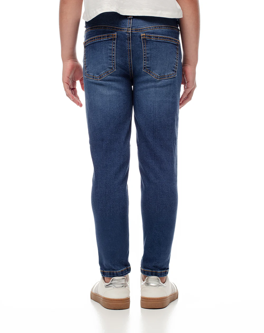Jean skinny tiro medio índigo oscuro niña - Image 2