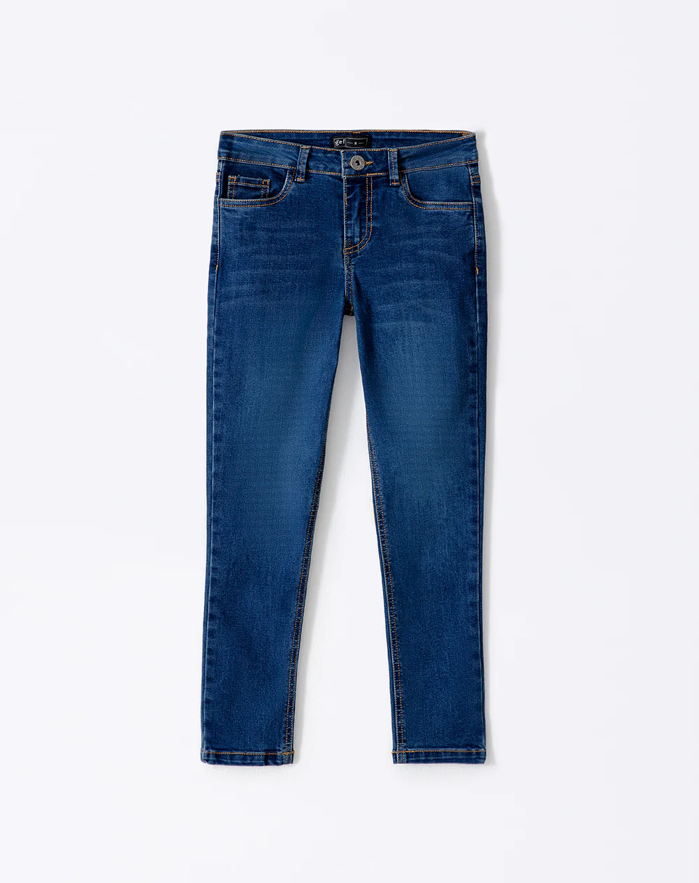 Jean skinny tiro medio índigo oscuro niña - Image 6