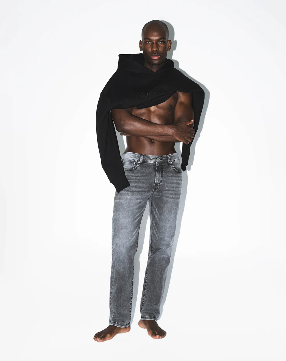Jean straight gris hombre