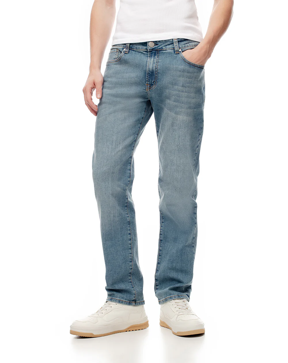 Jean straight índigo claro hombre - Image 3