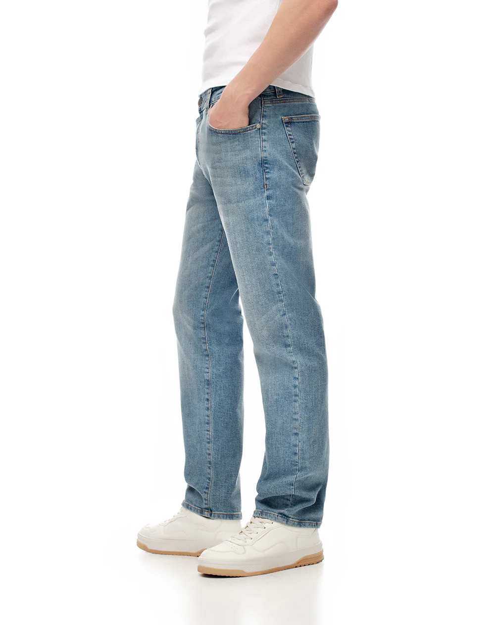Jean straight índigo claro hombre - Image 4