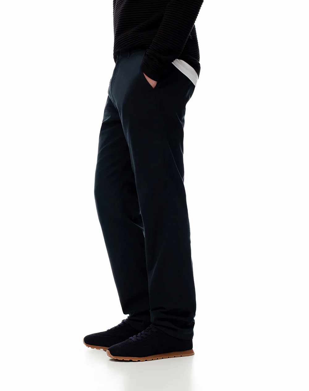 Pantalón chino slim algodón azul hombre - Image 4