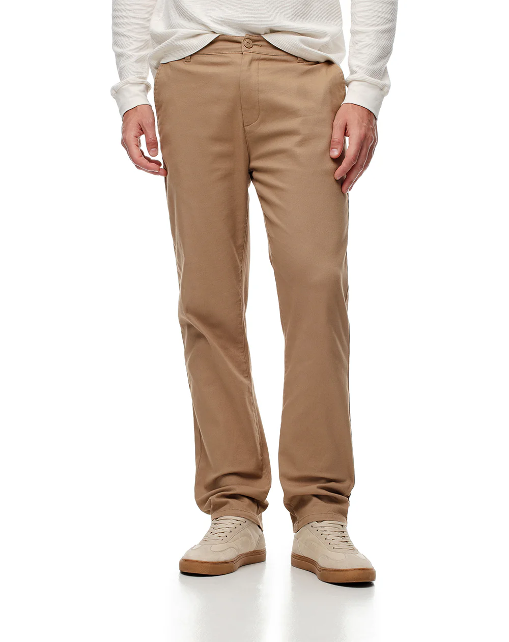 Pantalón chino slim algodón caqui hombre - Image 3