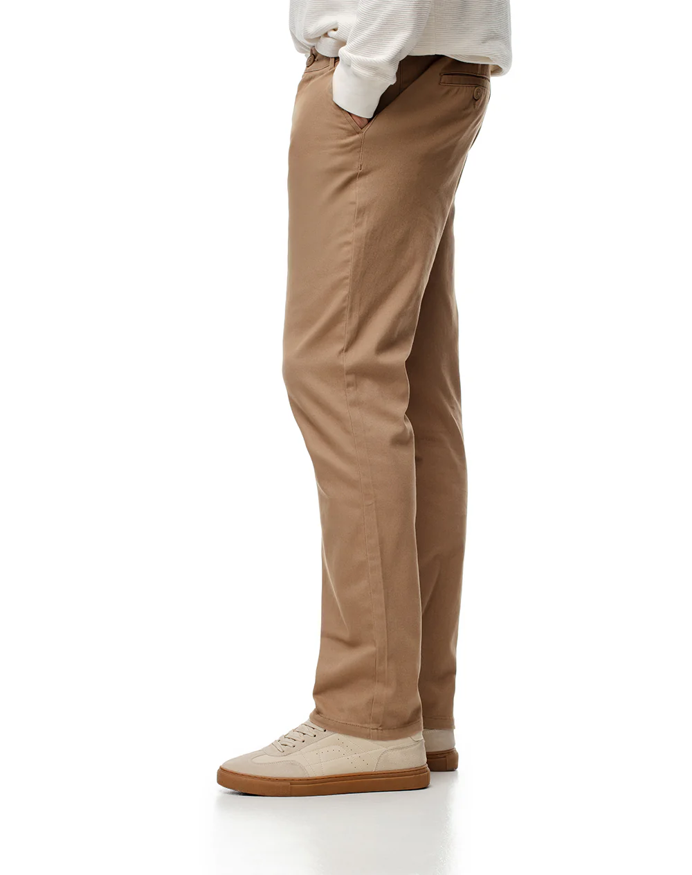 Pantalón chino slim algodón caqui hombre - Image 4