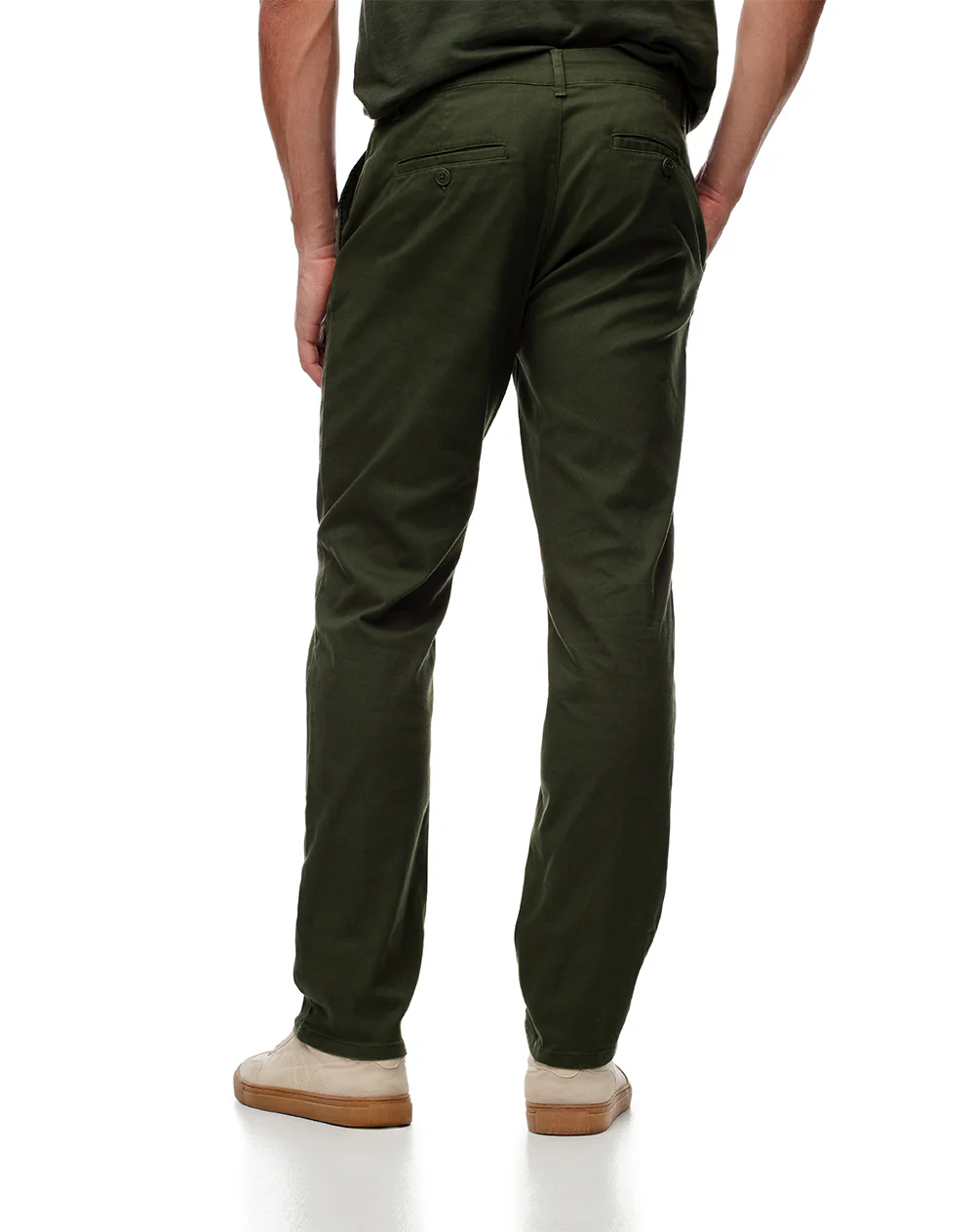 Pantalón chino slim verde hombre - Image 4