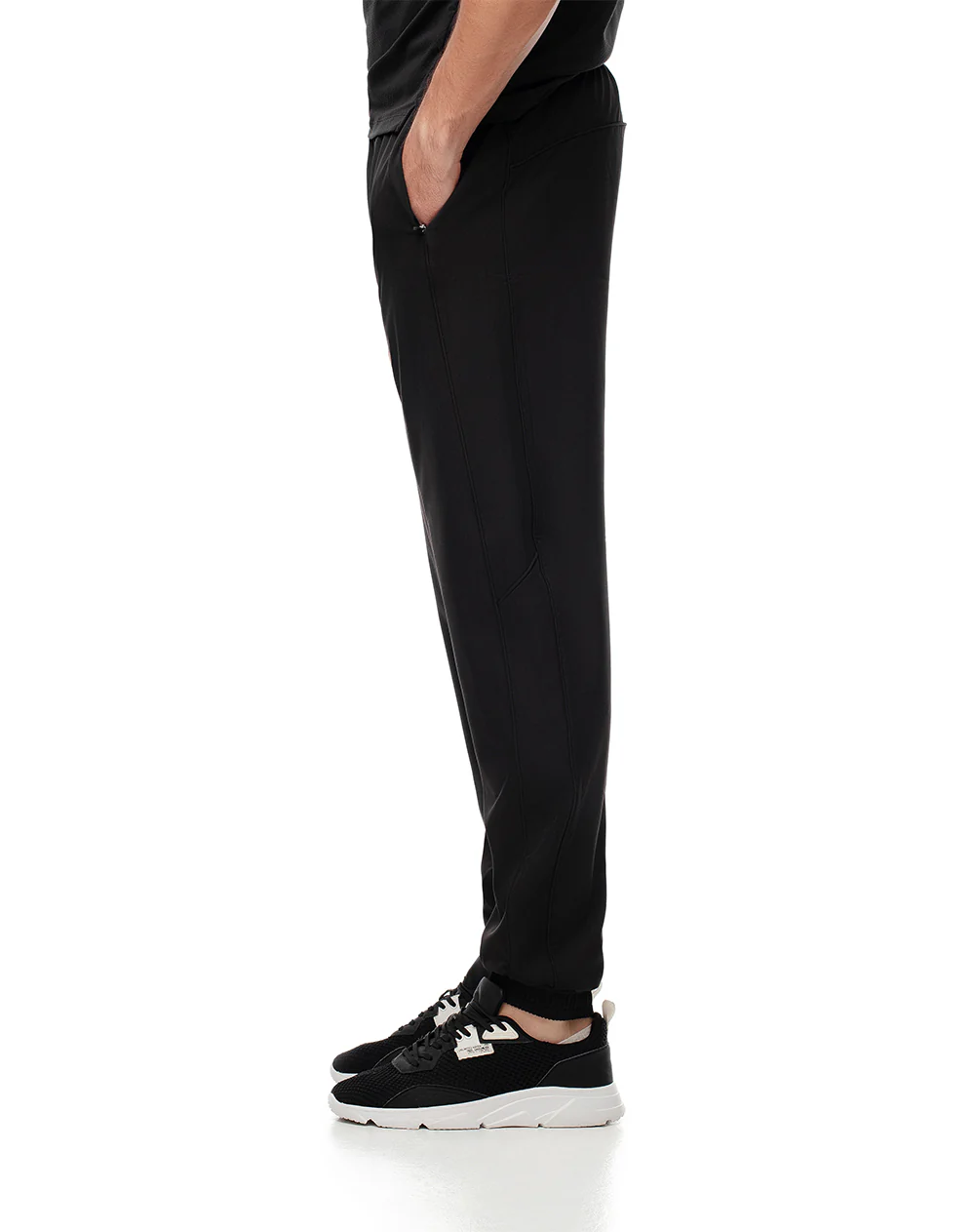 Jogger secado rápido negro hombre - Image 4