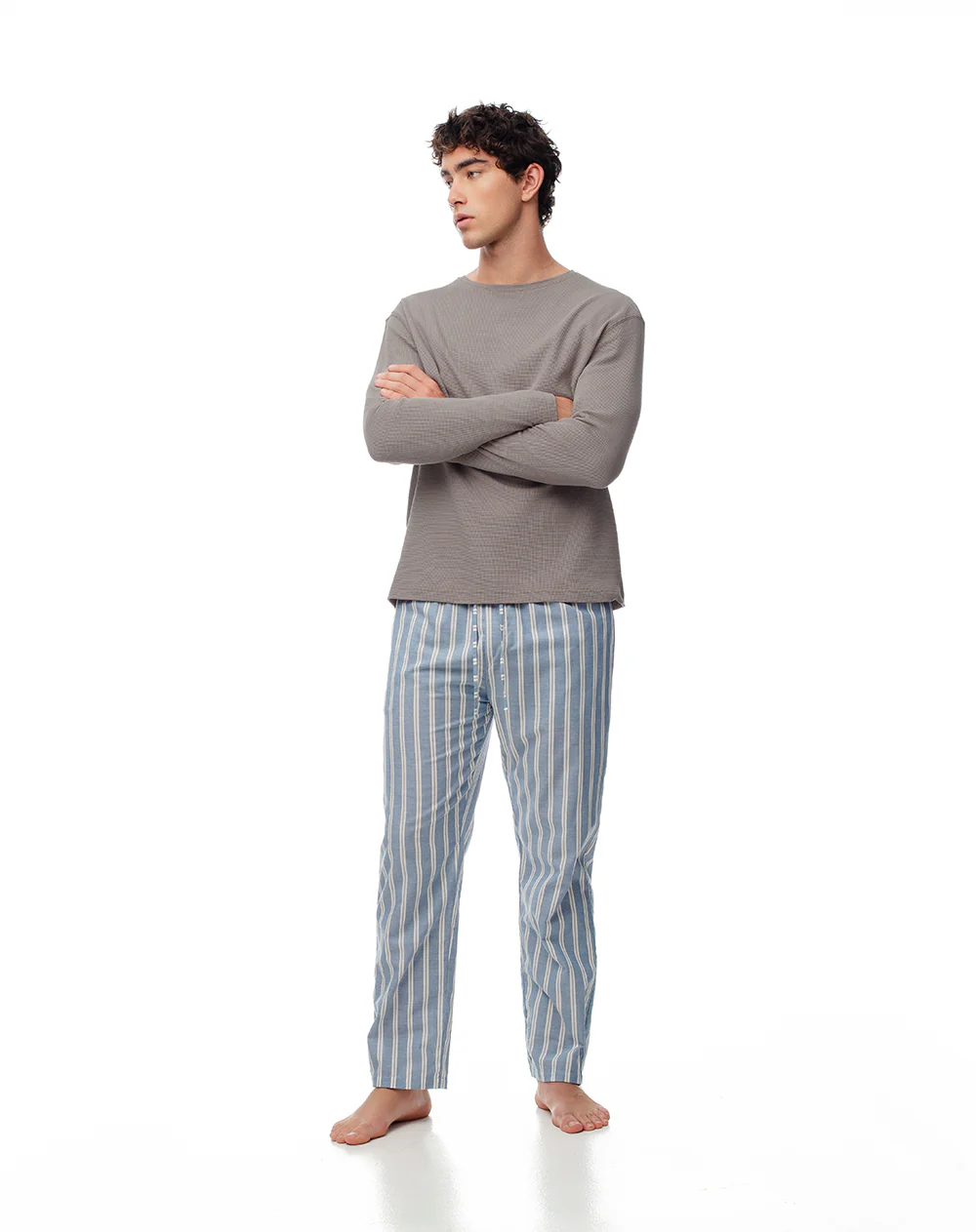 Camibuzo relax algodón taupe hombre - Image 4