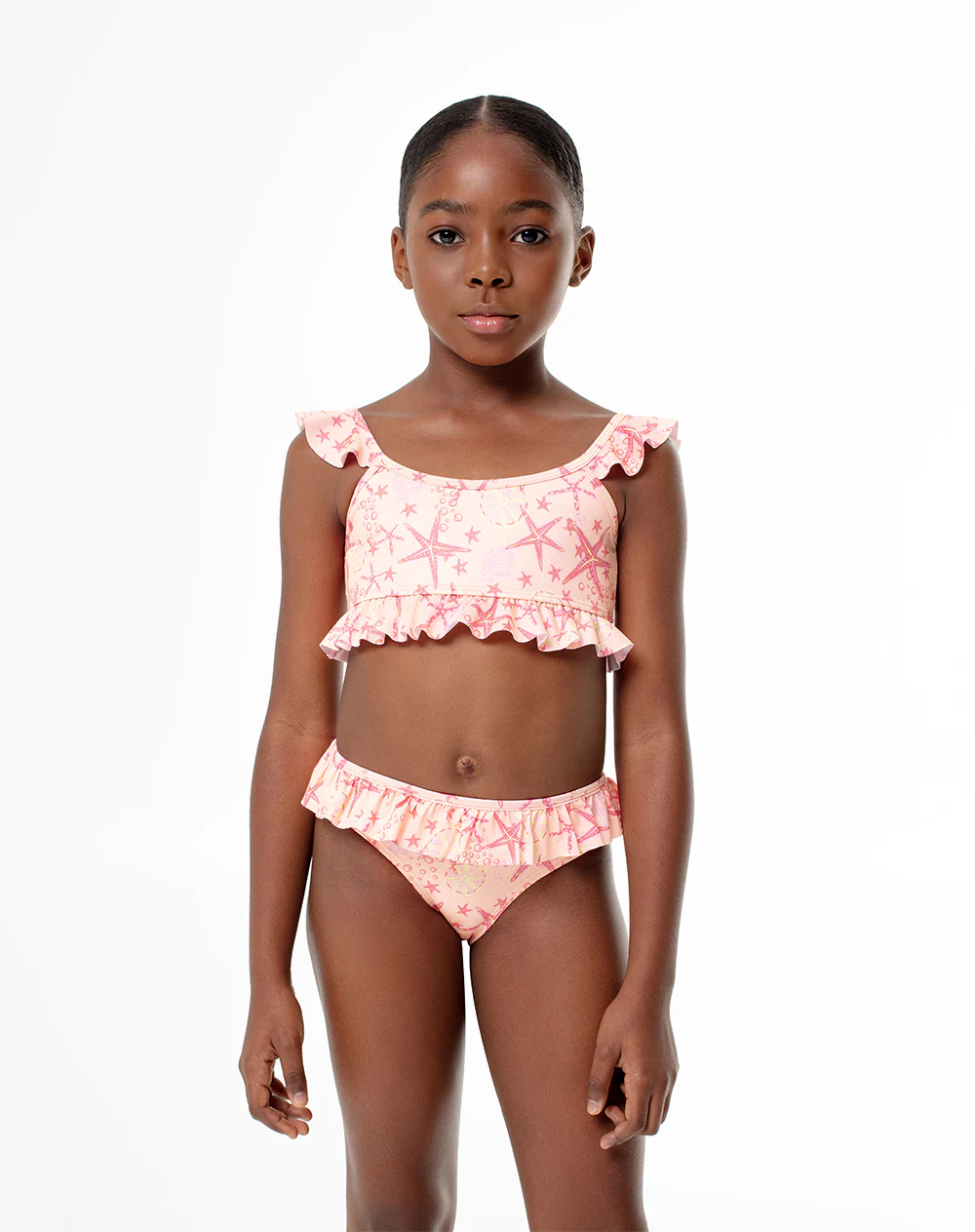 Vestido de baño 2 piezas estampado niña
