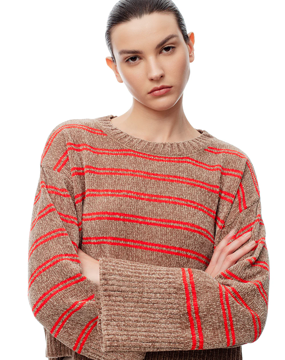 Suéter oversize rayas mujer - Image 3