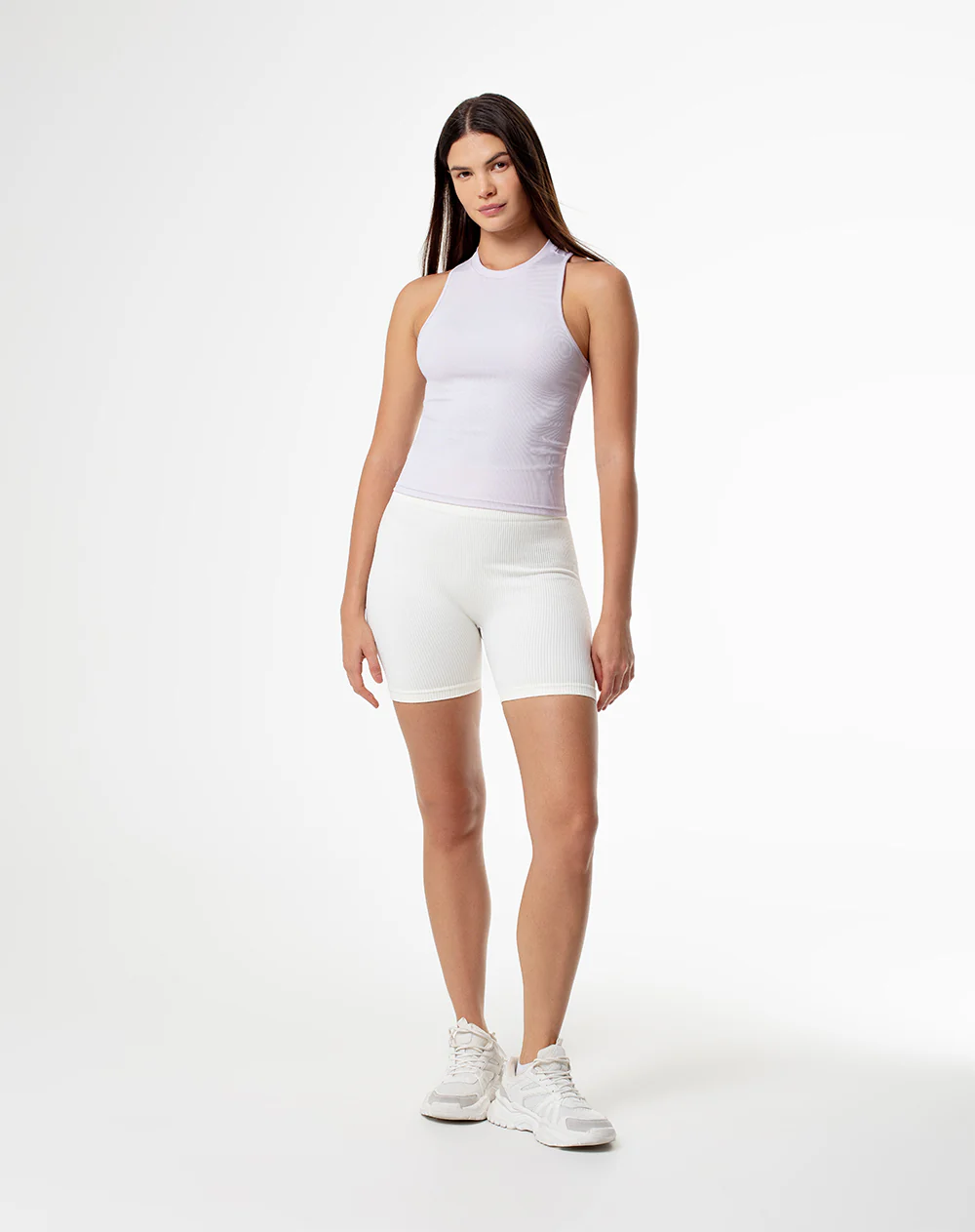 Camiseta esqueleto deportiva secado rápido lila mujer - Image 5