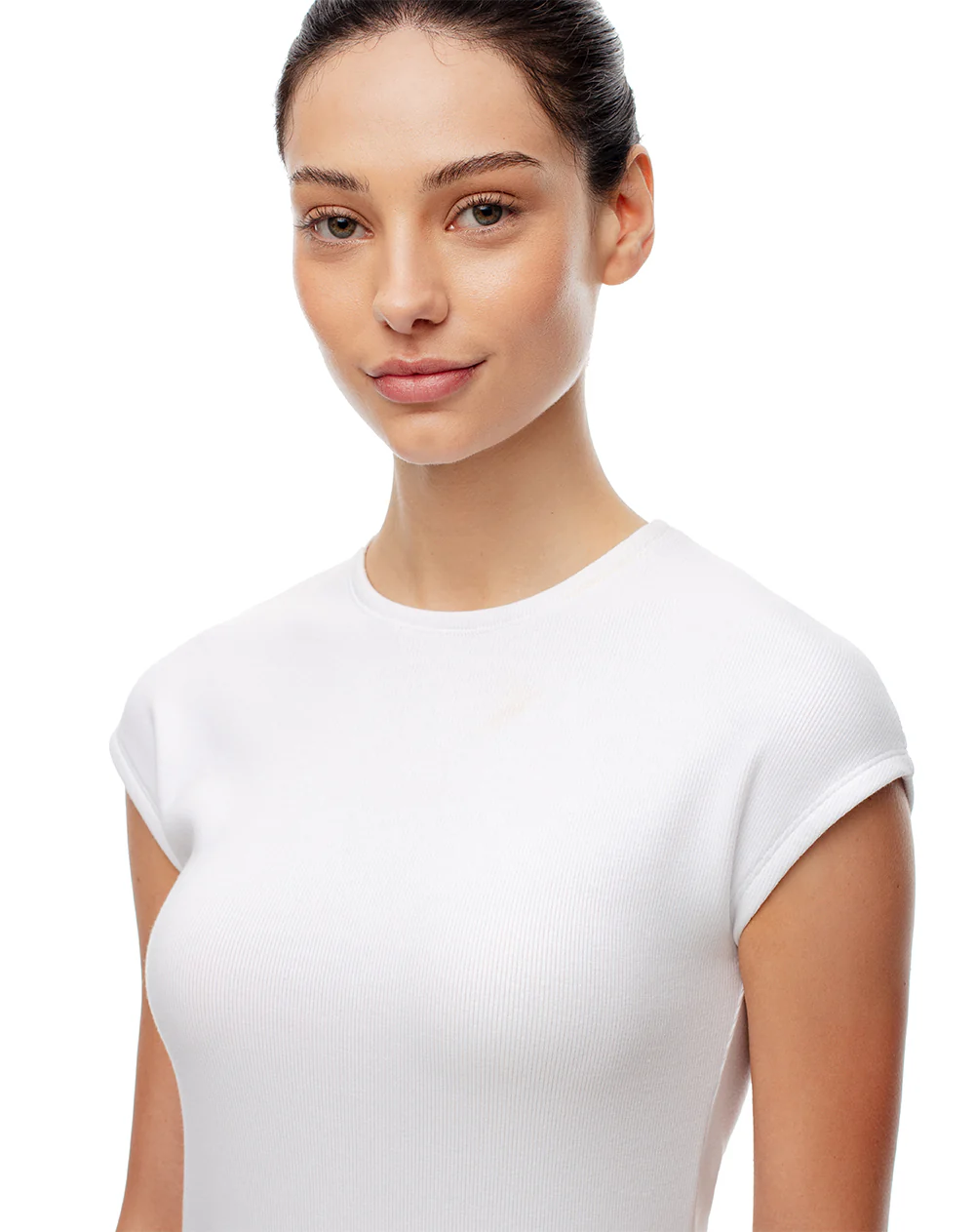 Camiseta relax blanca mujer - Image 3
