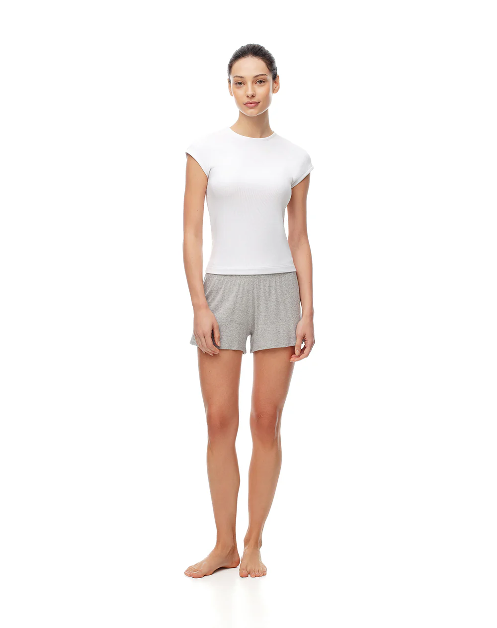 Camiseta relax blanca mujer - Image 4