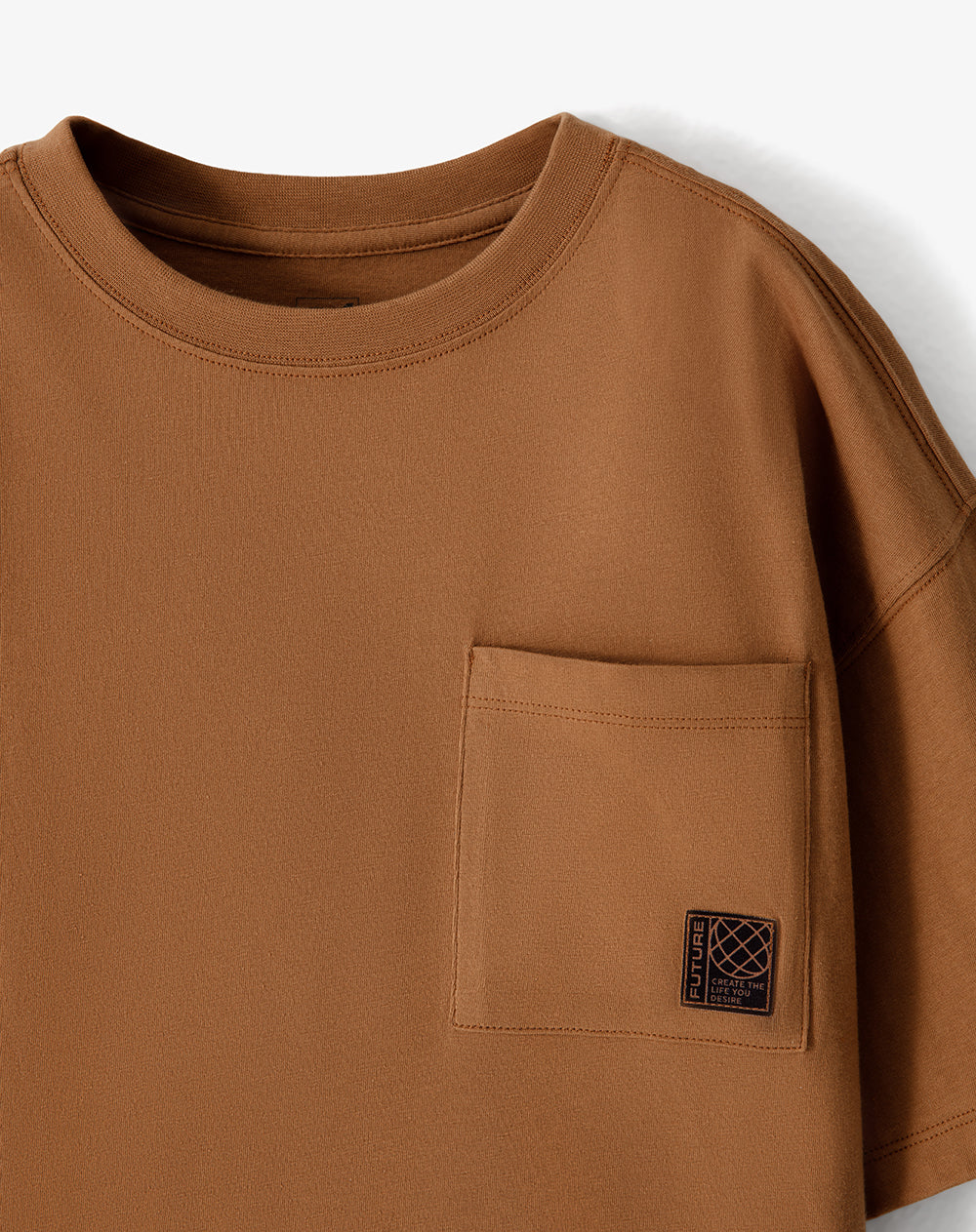 Camiseta oversize algodón caramelo niño - Image 6