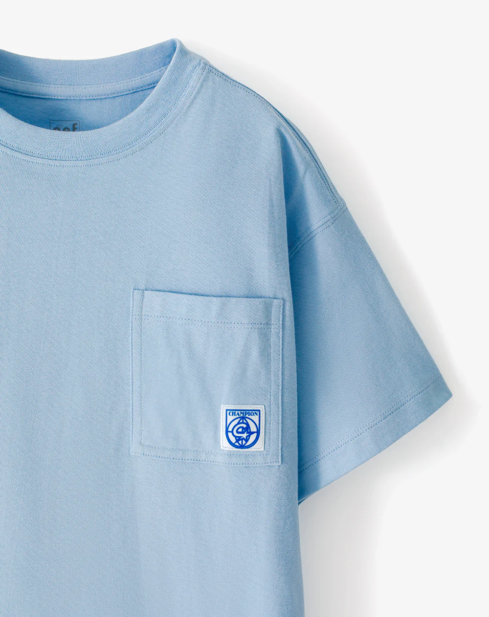 Camiseta oversize algodón azul niño - Image 6