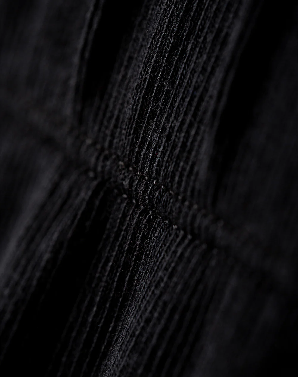 Falda larga recta tiro alto negra mujer - Image 7