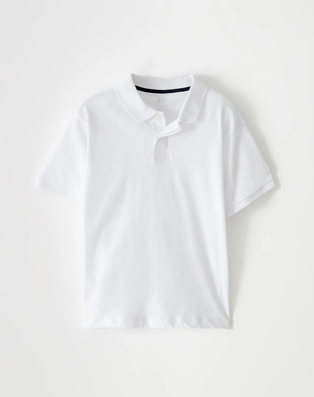 Polo regular algodón blanca niño - Image 5
