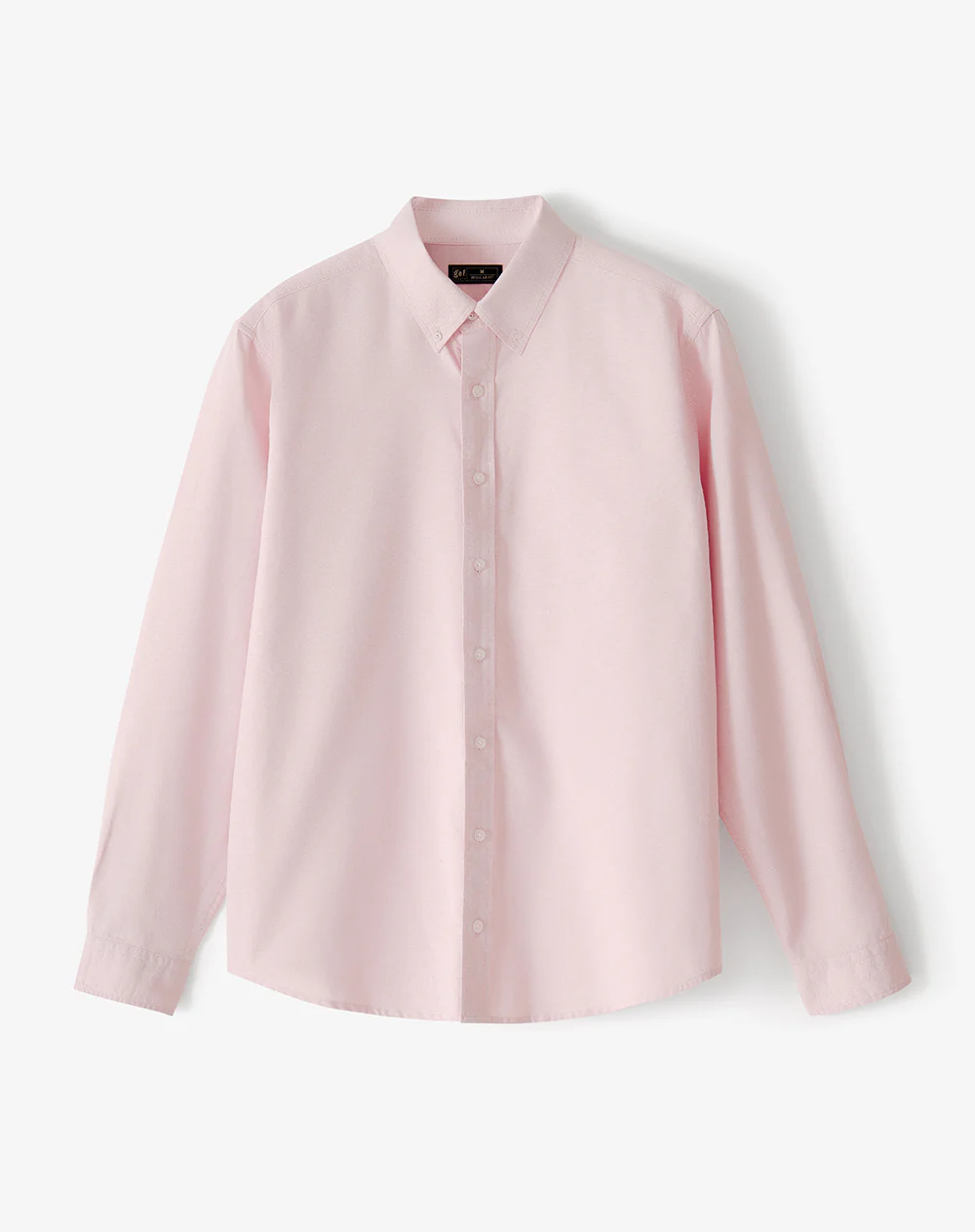 Camisa manga larga regular algodón rosa hombre - Image 5