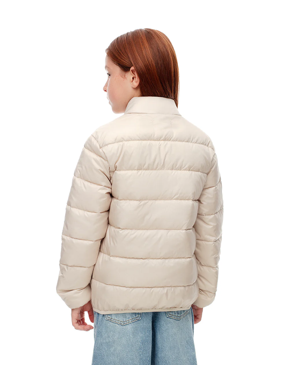 Chaqueta alcolchada crema niña - Image 2