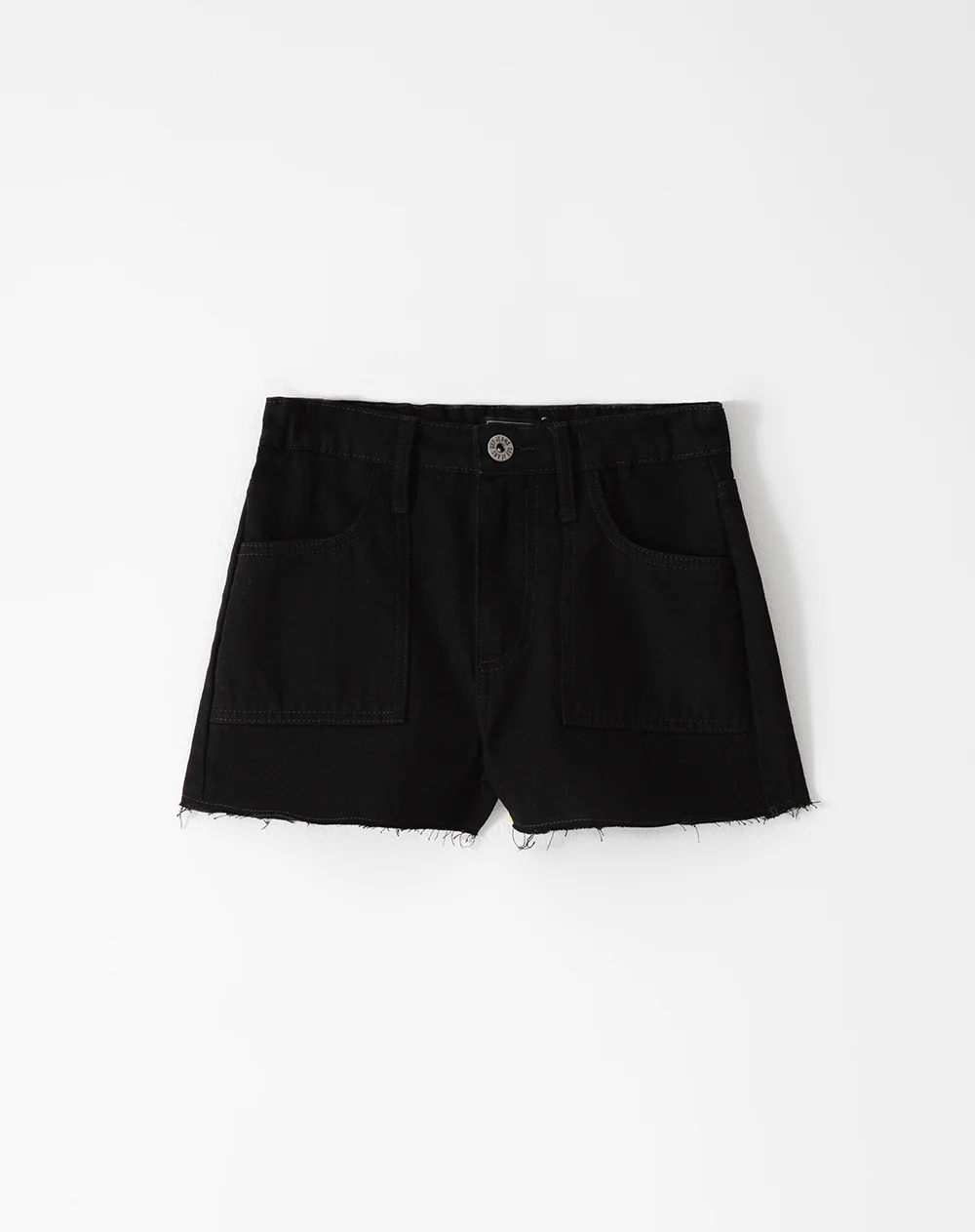 Short tiro medio denim negro niña - Image 2