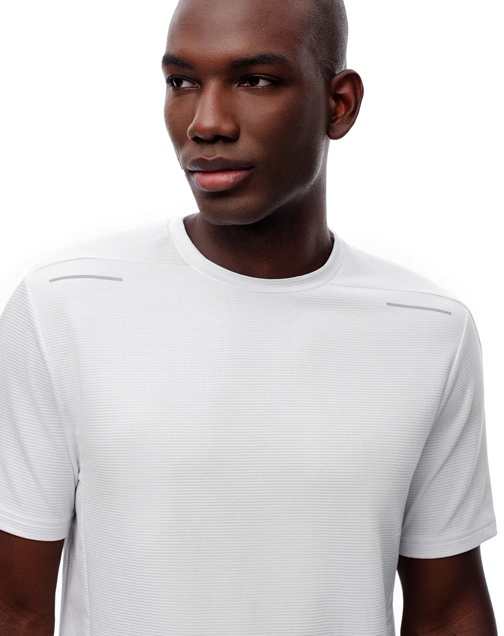 Camiseta deportiva control humedad blanca hombre - Image 4