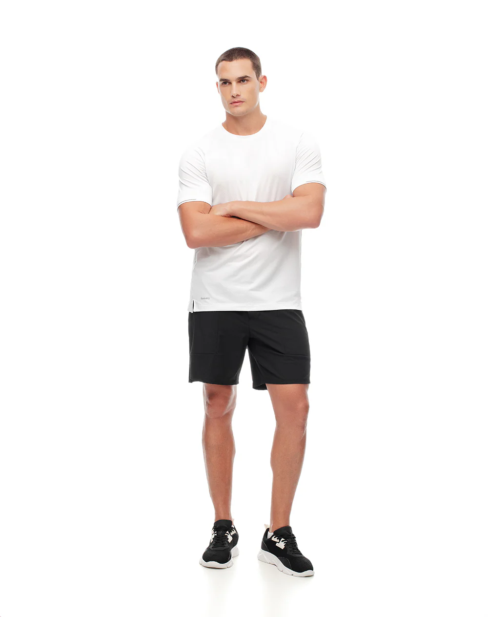 Pantaloneta deportiva secado rápido negra hombre - Image 5