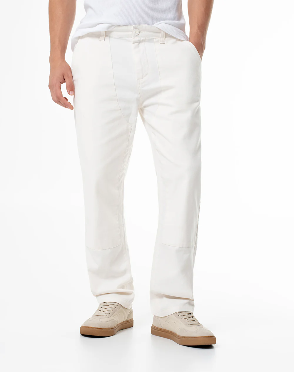 Pantalón recto regular vainilla hombre - Image 3