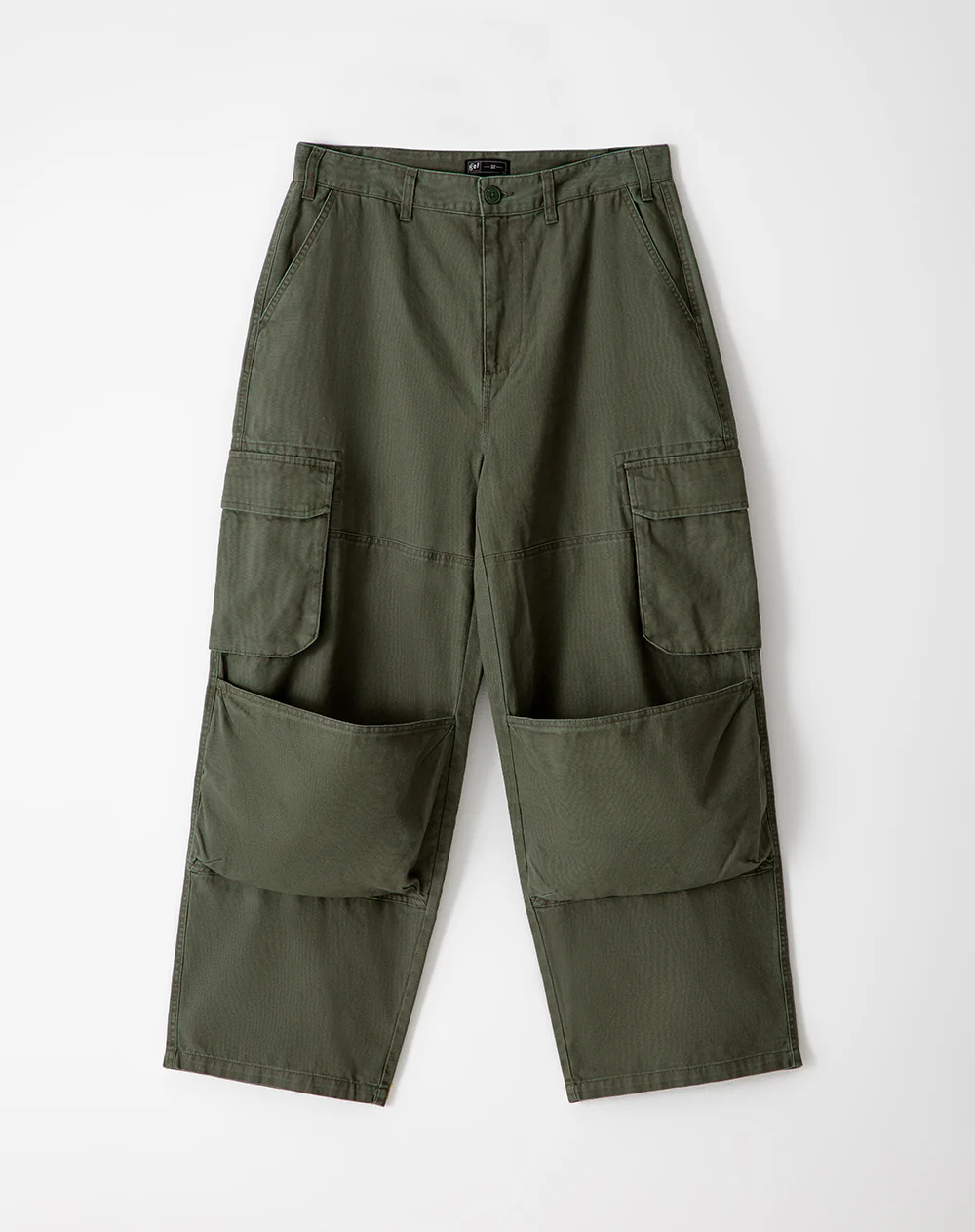 Pantalón cargo oversize verde hombre - Image 5