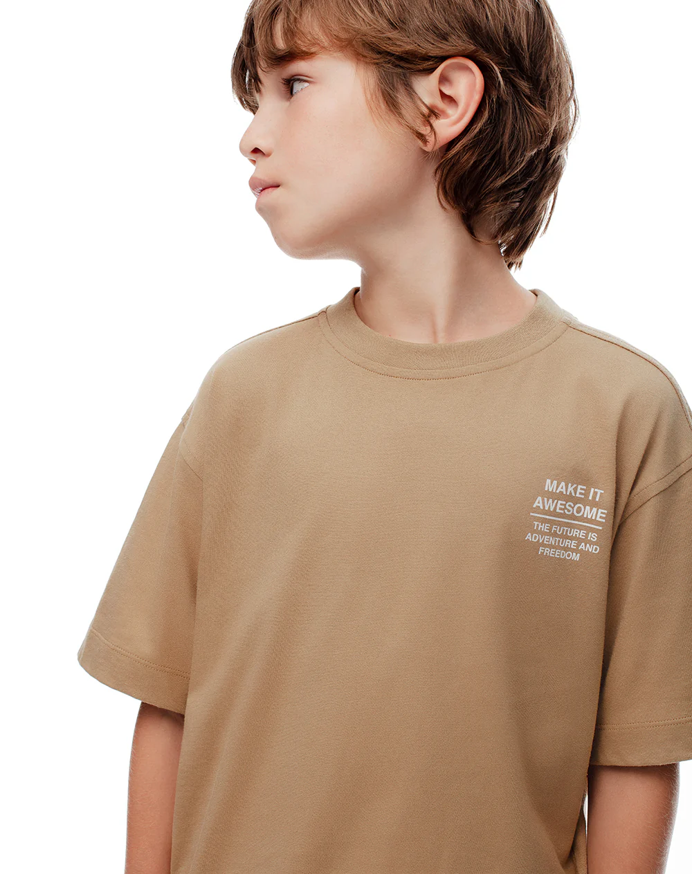 Conjunto camiseta + bermuda habano niño - Image 3