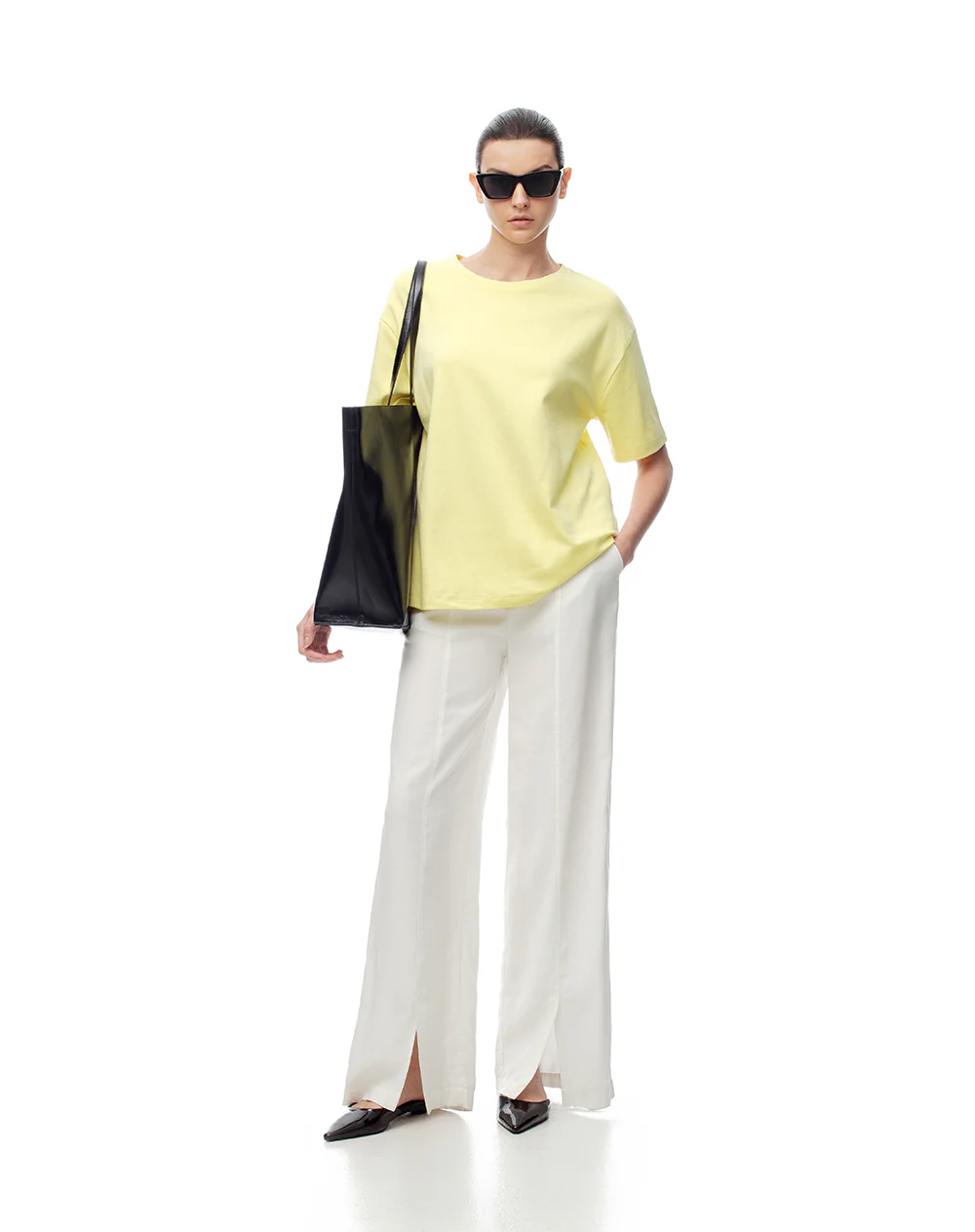 Camiseta oversize amarilla mujer - Image 5