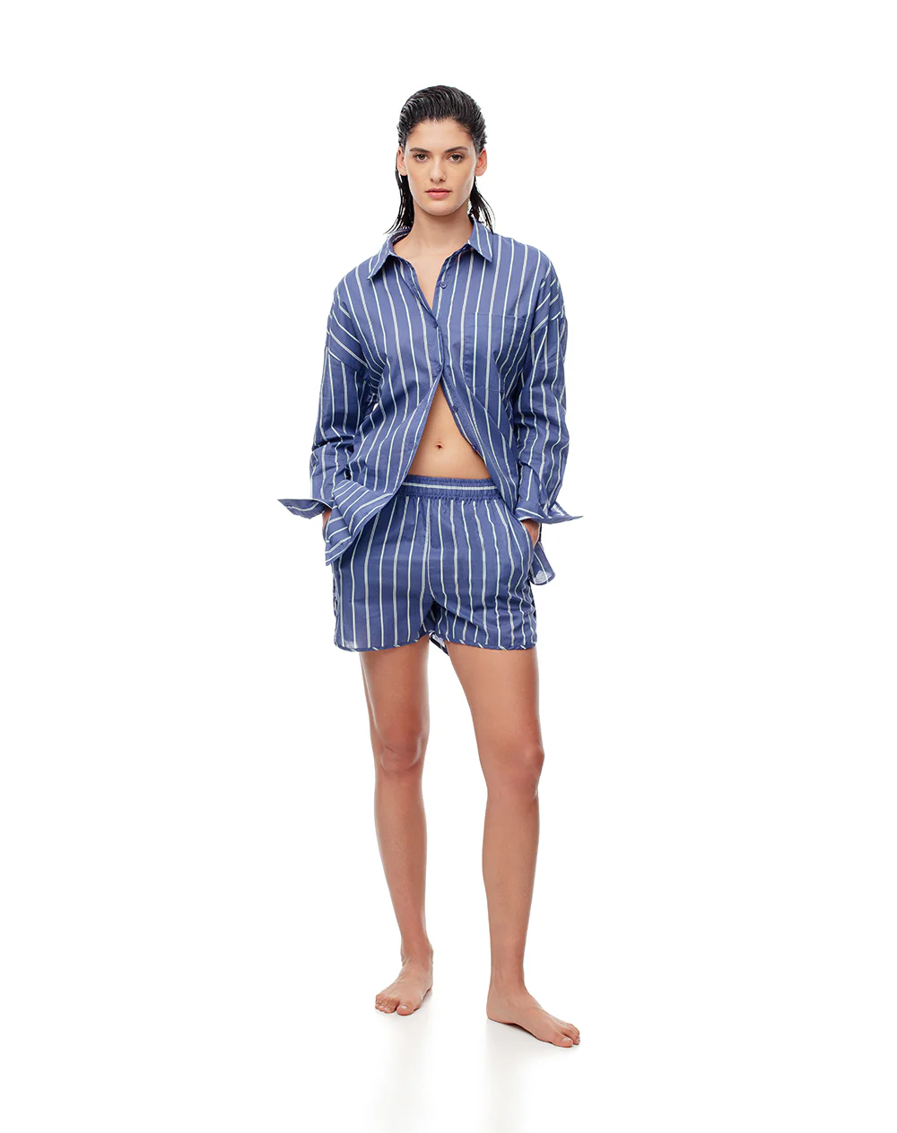 Short de pijama rayas mujer - Image 4