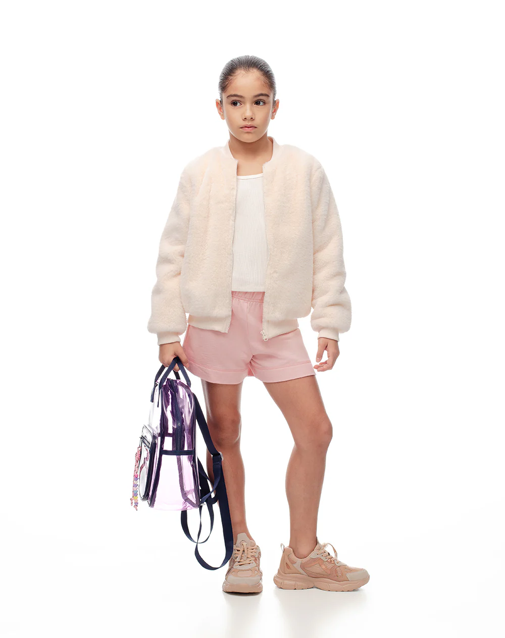 Short algodón rosado niña - Image 4