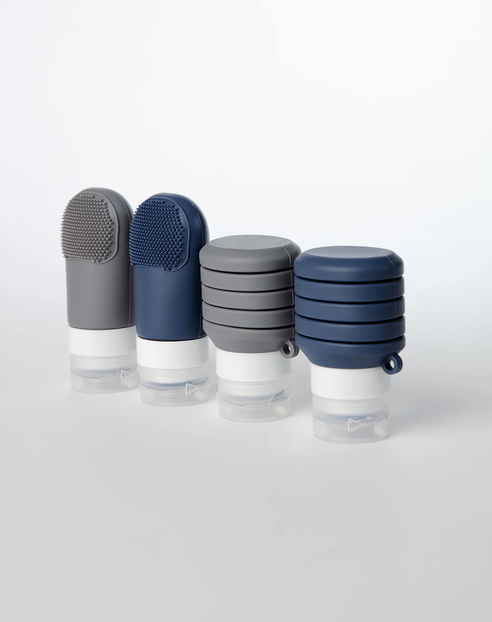 Set botellas de silicona para viaje x4unds surtidos - Image 3