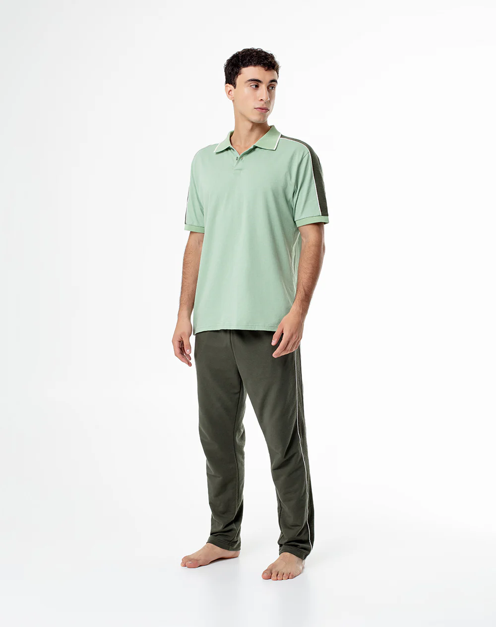 Polo relax algodón verde hombre - Image 4