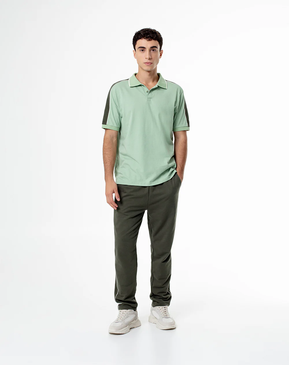 Polo relax algodón verde hombre - Image 5
